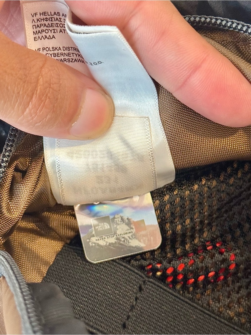 The North Face x Online Ceramics Black & Brown Belt Bag with Yellow Strap - Picture 15 of 15